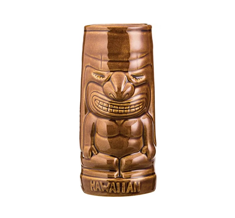 Стакан для коктейля 450 мл. d=73 мм. h=170 мм. керамика, коричневый Тики /1/12/