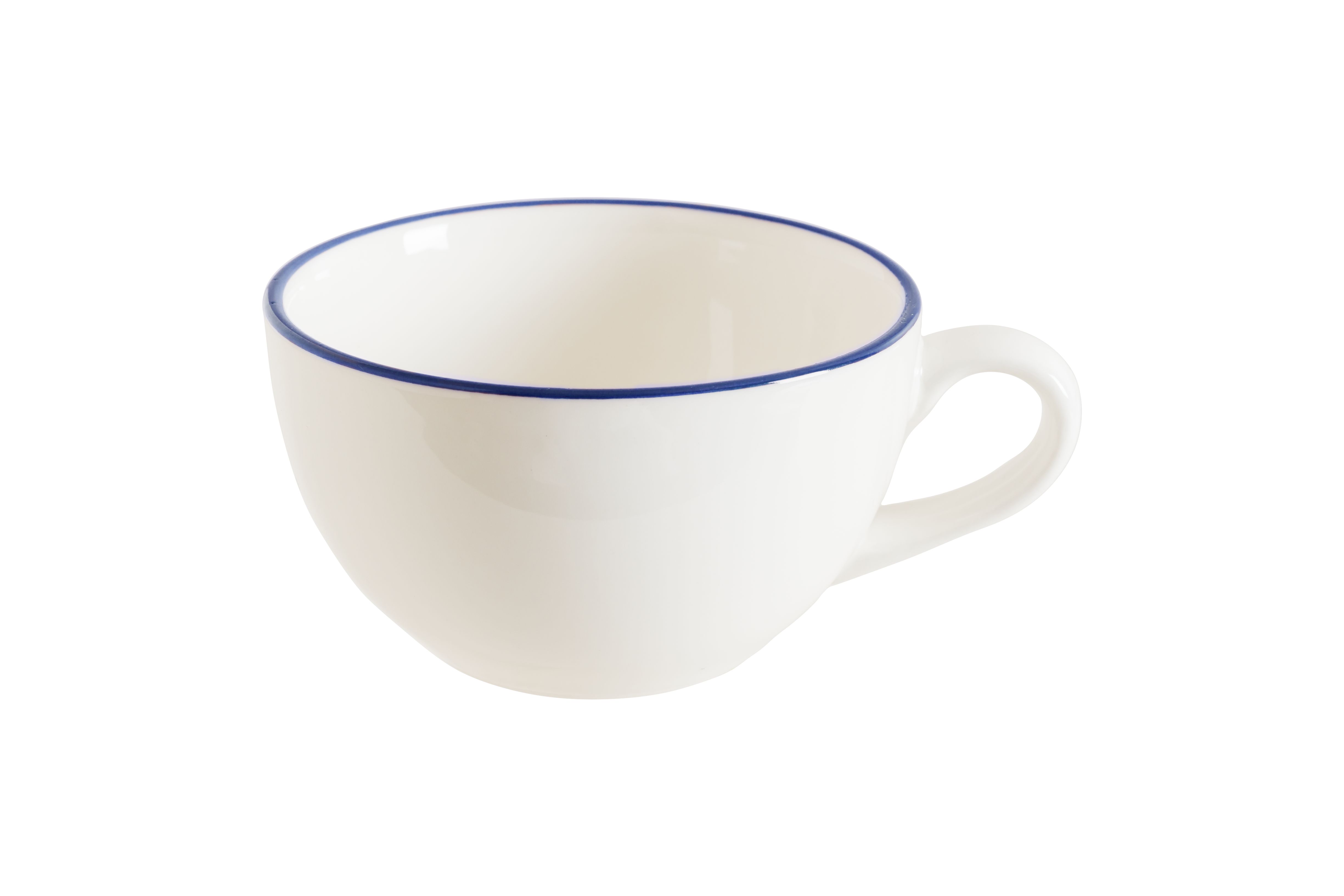 Чашка 230 мл. чайная d=93 мм. h=69 мм. Линеа Синий (блюдце 78007) Bonna /1/6/792/