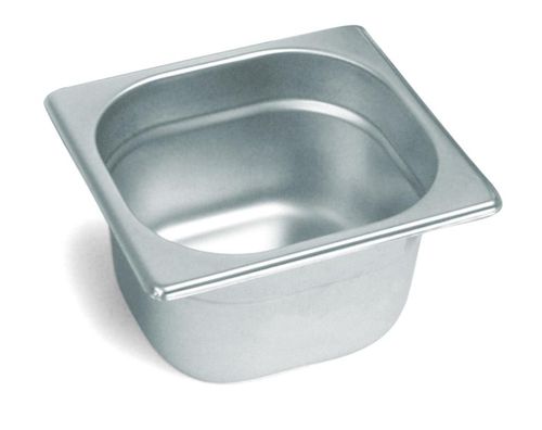 Гастроемкость 1/6 h=100 мм. 176*162 мм. 1,5 л. нерж. MGsteel /1/6/36/ АКЦИЯ