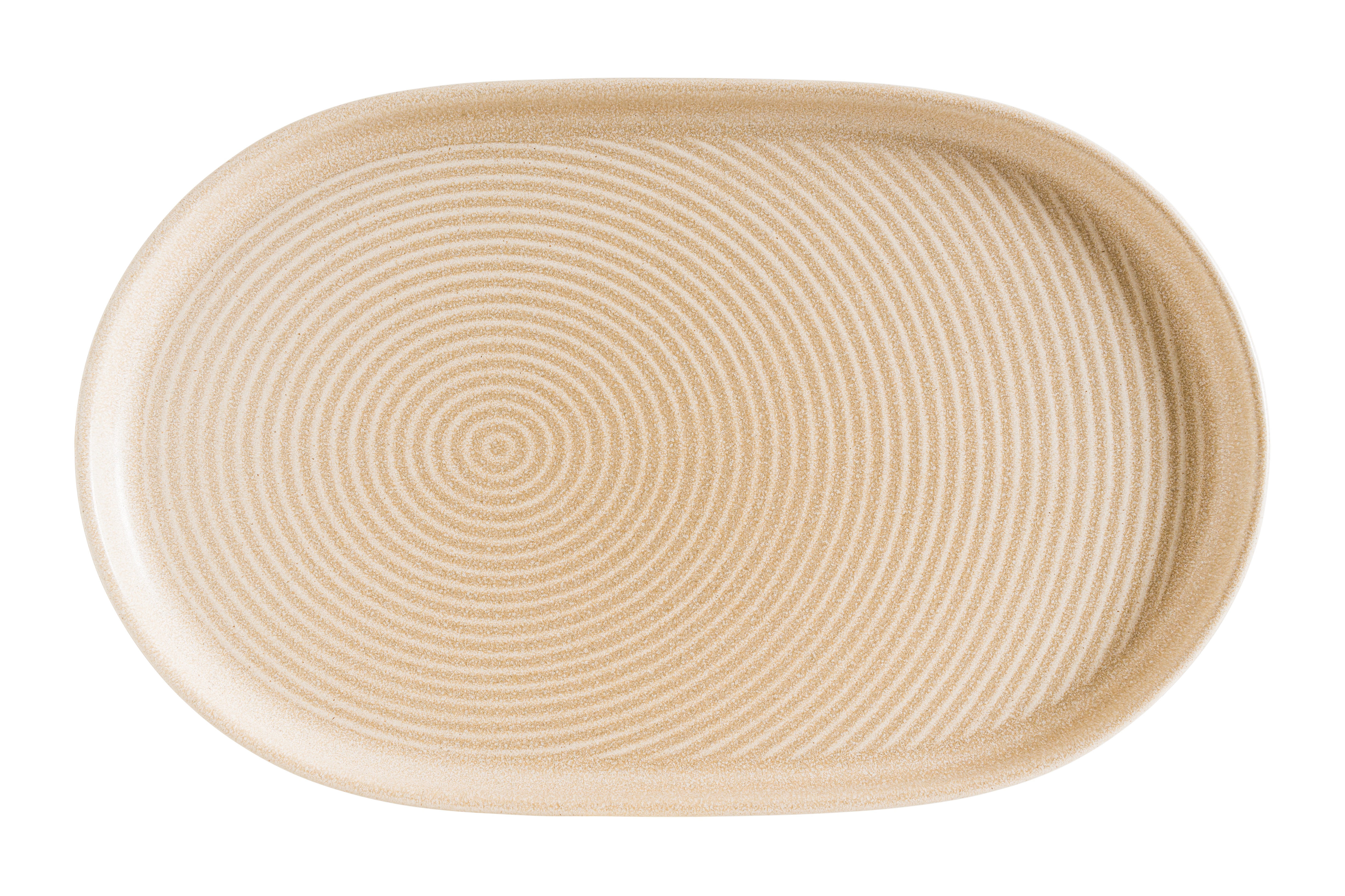 Блюдо овальное 375*235 мм. с бортом Мираж Bonna /1/6/