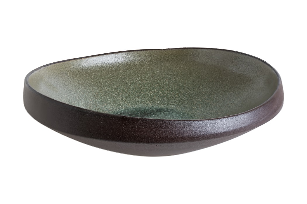 Тарелка d=170 мм. глубокая 400 мл. h=45 мм. Лагун Олив Bonna /1/6/