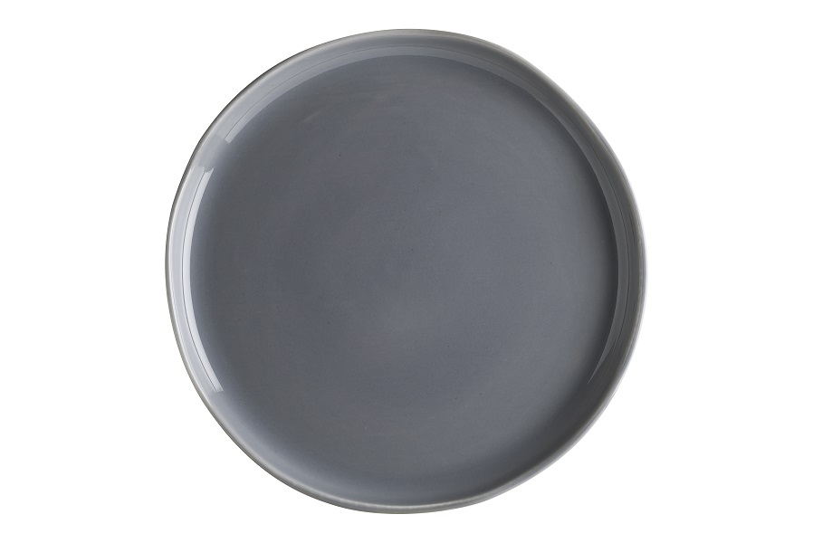Тарелка d=210 мм. Серый, форма Крас волнистый край Bonna /1/6/720