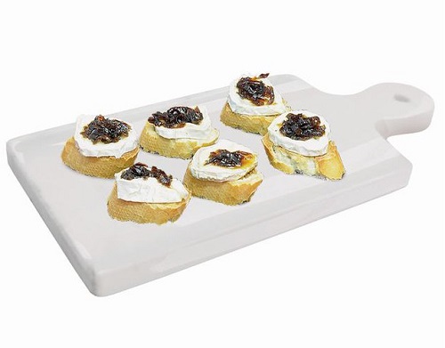 Блюдо для подачи прямоуг. 16*10 см. с ручкой фарфор VB /1/6/12/