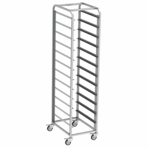 Тележка-шпилька для подносов 400*320*1800 мм., 12 уровней, сварная,нерж (поднос 1731,1733, 1734) MGsteel /1/ АКЦИЯ