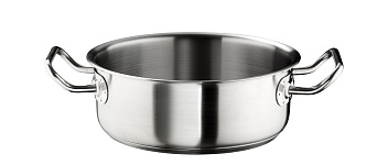 Кастрюля  7 л. нерж. d=30 см. h=10,5 см. б/кр (индукция) Мастер Pinti /1/