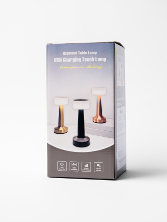 Лампа настольная  d=9 см. h=21,5 см. 3 цвета, сенсорная регулировка яркости, нерж., серебристая LED SIMPLE MGline/1/20/ ВДОХНОВЕНИЕ