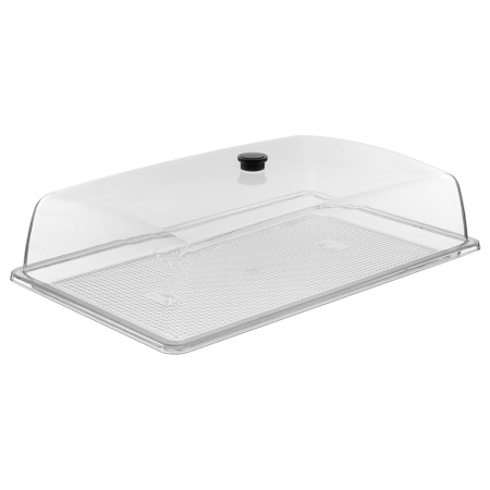 Поднос для подачи GN 1/1 53*32,5 см. поликарбонат, прозрачный б/крышки (крышка 76826, 76827) GP /1/12/
