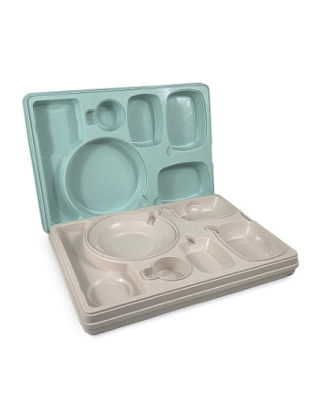 Термоподнос 542*387*120 мм. на 6 предметов с крышкой (-40°C до +110°C) п/п /1/3/