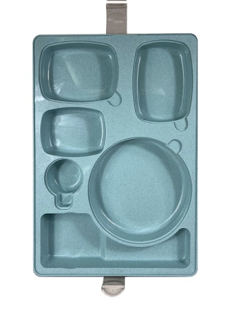 Термоподнос 542*390*120 мм. на 6 предметов с крышкой с зажимом (-40°C до +110°C) п/п /1/3/