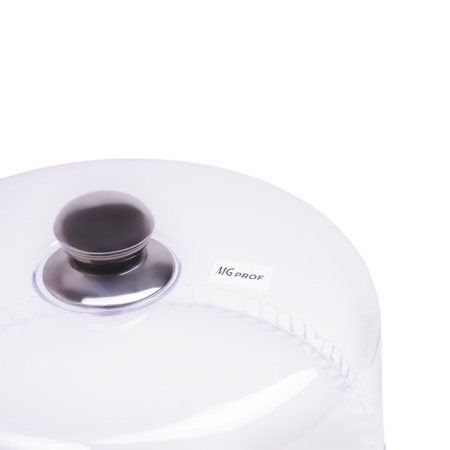 Крышка для торта d=30 см. h=13 см. п/п с ручкой нерж. MGprof /1/40/200/