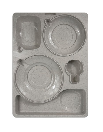 Термоподнос 542*387*120 мм. на 5 предметов с крышкой (-40°C до +110°C) п/п /1/3/