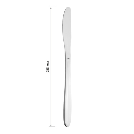 Нож столовый Вулкан 18/0  2 мм 21,3 см. MGsteel /1/12/ АКЦИЯ