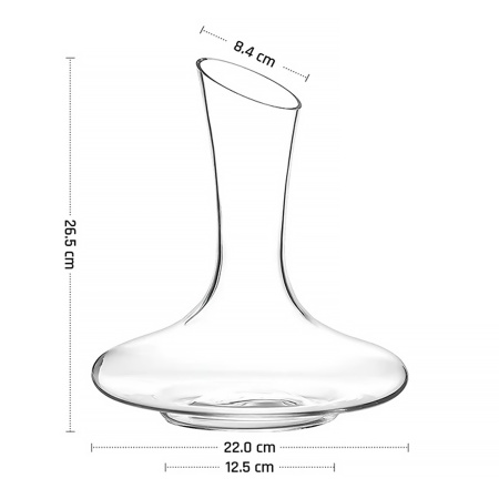 Декантер 1,5 л. d=84 мм. h=265 мм. хр.стекло MGline /1/6/ АКЦИЯ