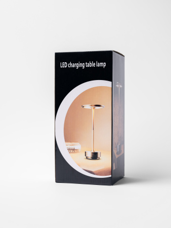 Лампа настольная d=13 см. h=27,5 см. 3 цвета, сенсорная регулировка яркости, алюм., черная LED HIGH-TECH MGline /1/20/