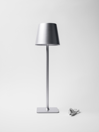 Лампа настольная d=11 см. h=38 см. 3 цвета, сенсорная регулировка яркости, нерж., серебристая LED POST-MODERN MGline /1/20/ ВДОХНОВЕНИЕ