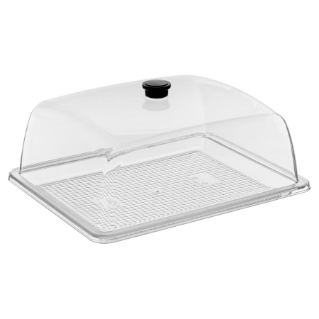 Крышка для гастроем., подносов 1/2 32,5*26,5 см. h=12,5 см. поликарбонат, прозрачная GP/1/12/ 