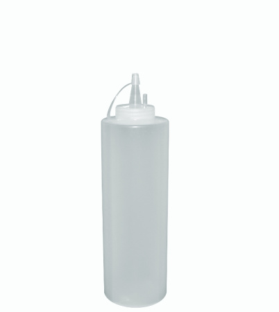 Емкость для соуса  700 мл. d=70 мм. h=243 мм. с крышкой прозрачная MGprof /1/24/