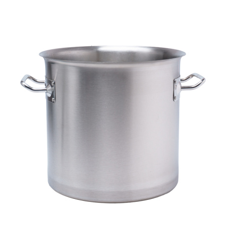 Котел 12 л. нерж. d=25 см. h=25 см. тройное дно с крышк. (индукция) MGsteel /1/