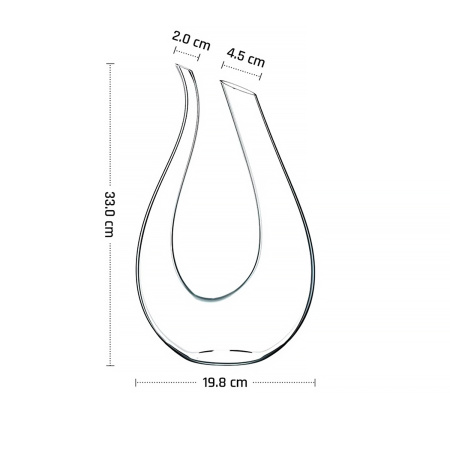 Декантер 1,5 л. d=20/45 мм. h=330 мм. хр.стекло MGline /1/6/ АКЦИЯ