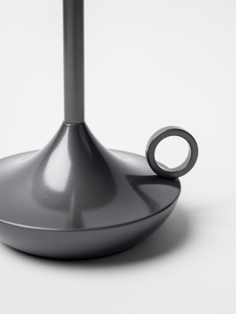 Лампа настольная беспроводная d=11 см. h=25,5 см. 1 цвет, 3 режима яркости, алюм., серая LED CANDLE MGline /1/20/ АКЦИЯ