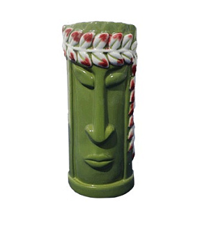 Стакан для коктейля 350 мл. d=66 мм. h=154 мм. керамика, зеленый Тики /1/12/