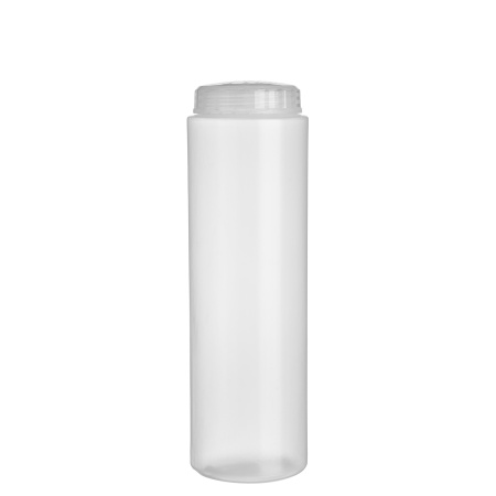 Емкость для сыпучих прод. 1 л. d=75 мм. h=250 мм. с мелк. отверст. прозрачная GP /1/24/ АКЦИЯ