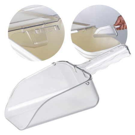 Контейнер для сыпучих продуктов 102 л 420*720*710 мм. (-40°C /+70°C) п/п на колесах, с совком, белый GP /1/3/18/