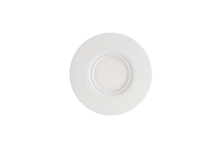 Блюдце d=160 мм. Белый Пэтч, форма Нит, тонкий край Bonna /1/6/
