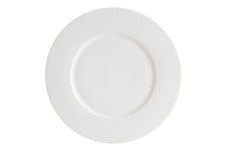 Тарелка d=280 мм. Белый Пэтч, форма Нит, тонкий край Bonna /1/6/336/