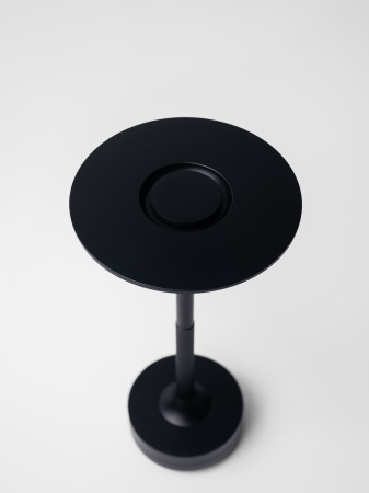 Лампа настольная d=13 см. h=27,5 см. 3 цвета, сенсорная регулировка яркости, алюм., черная LED HIGH-TECH MGline /1/20/