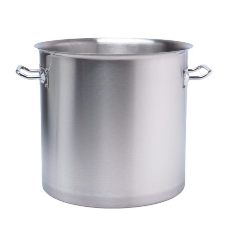 Котел 21 л. нерж. d=30 см. h=30 см. тройное дно с крышк. (индукция) MGsteel /1/