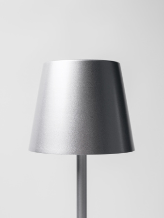 Лампа настольная d=11 см. h=38 см. 3 цвета, сенсорная регулировка яркости, нерж., серебристая LED POST-MODERN MGline /1/20/ ВДОХНОВЕНИЕ