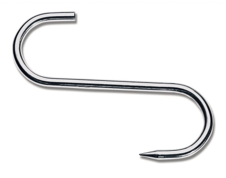 Крюк для мяса S-образный l=12 см. d=3,5 см. нерж. (50 кг) Icel /1/