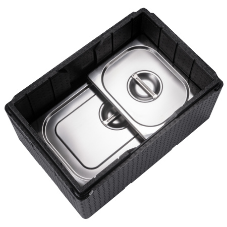 Термоконтейнер  48 л. 600*400*335 мм. для гастроем. h=200 мм. (-40°C до +110°C), плотность 60кг/м3, п/п MGprof /1/2/ АКЦИЯ