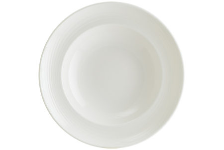 Тарелка d=270 мм. глубокая 450 мл. h=56 мм. Белый Луп узкая полоска Bonna /1/6/408/