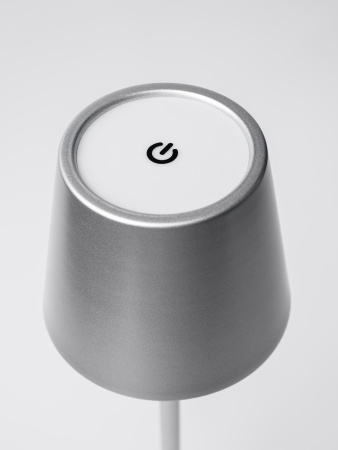 Лампа настольная d=11 см. h=38 см. 3 цвета, сенсорная регулировка яркости, нерж., серебристая LED POST-MODERN MGline /1/20/ ВДОХНОВЕНИЕ