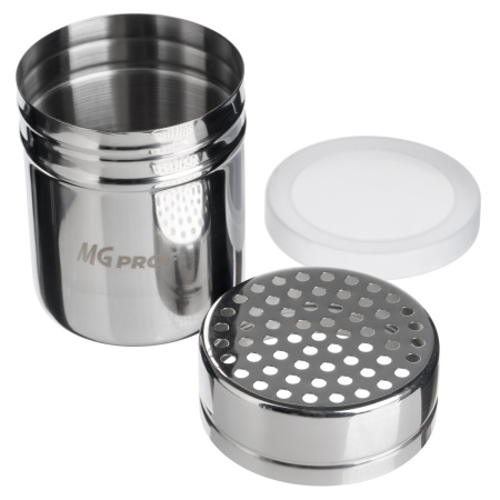 Емкость для сыпучих прод. 0,3 л. d=70 мм. h=100 мм. со сред. отверст. нерж. MGprof /1/