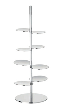 Этажерка 4-х ярусная d=10 см. h=29 см. для закусок Abert /1/ ВДОХНОВЕНИЕ