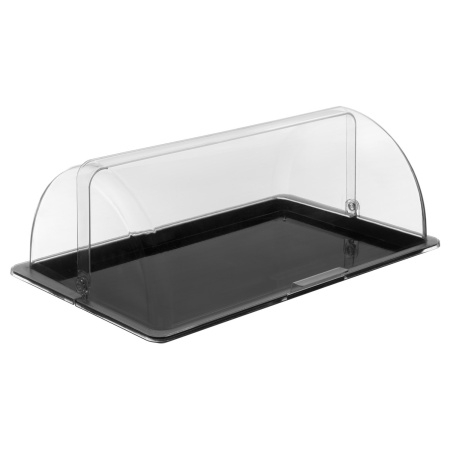 Поднос для подачи GN 1/1 53*32,5 см. поликарбонат, черный б/крышки (крышка 76826, 76827) GP /1/12/