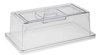 Крышка для гастроем. 1/3 h=10,5 см. поликарбонат, прозрачная APS /1/