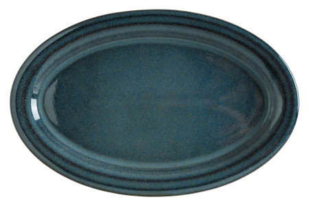 Блюдо овальное 360*235 мм. Оушн Хало широкая полоска Bonna /1/6/