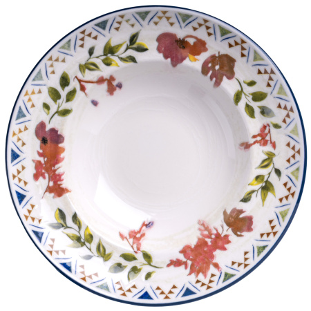 Тарелка d=270 мм. глубокая 450 мл. h=56 мм. Спринг, форма Гурмэ Bonna /1/6/408/ АКЦИЯ