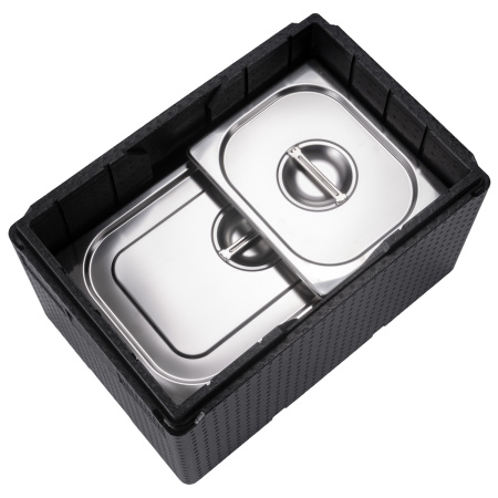 Термоконтейнер  58 л. 600*400*390 мм. для гастроем. h=200 мм. (-40°C до +110°C), плотность 60кг/м3, п/п MGprof /1/2/ АКЦИЯ