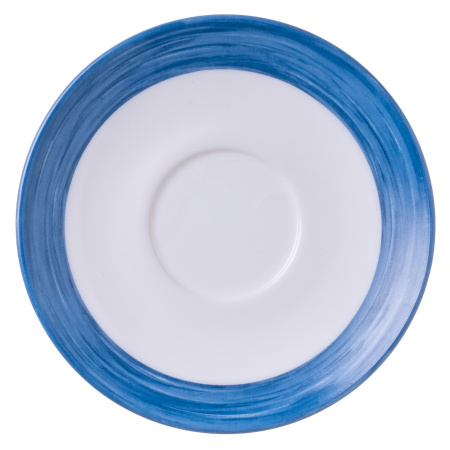 Блюдце d=140 мм. синий край Браш (чашка 40596) /1/6/48/