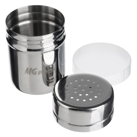 Емкость для сыпучих прод. 0,15 л. d=55 мм. h=80 мм.  с мелк. отверст. нерж. MGprof /1/