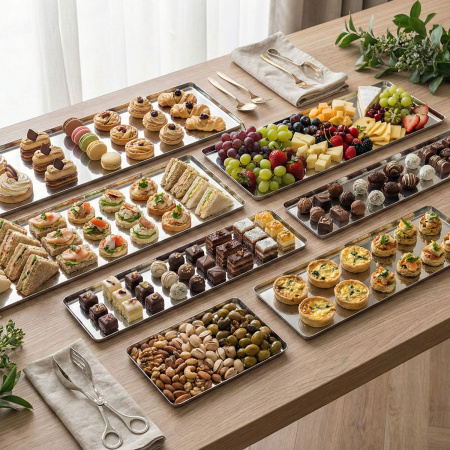 Блюдо для подачи прямоуг. 35*10 см. нерж. Abert /1/